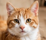 Orange and white cat